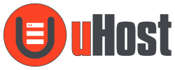 Logo uHost. Webhosting en managed VPS en dedicated servers door ervaren specialisten met de beste service.